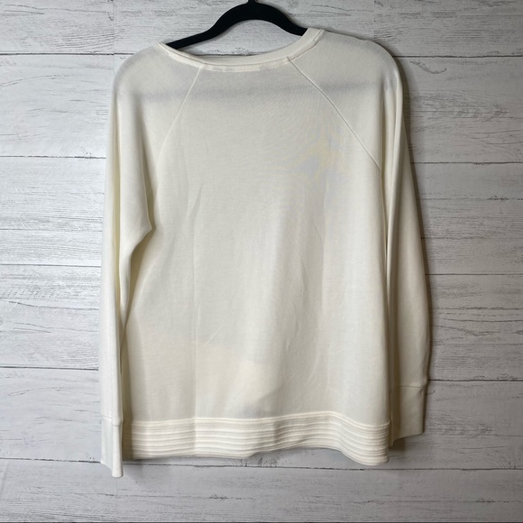 Athleta asymmetrical white sweater size M - Picture 7 of 7